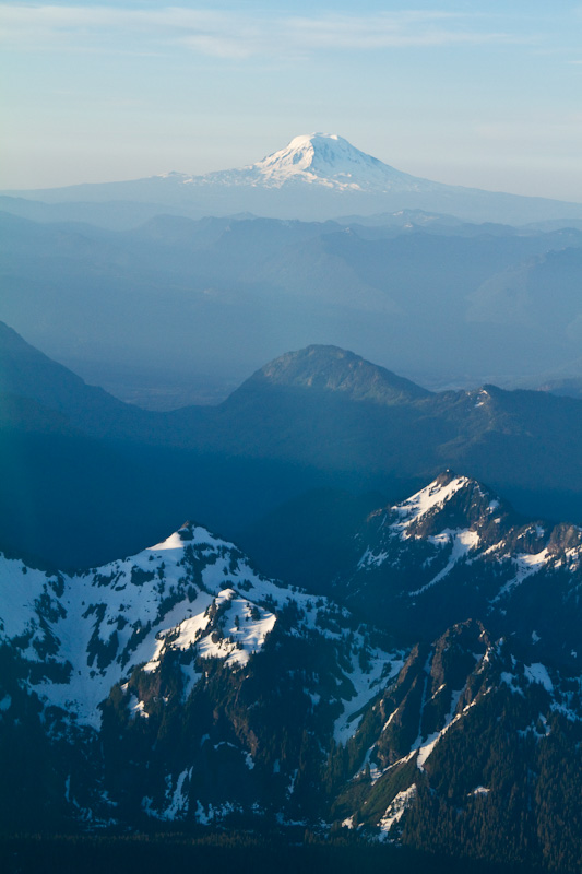 Mount Adams Rising Above The Tatoosh Range